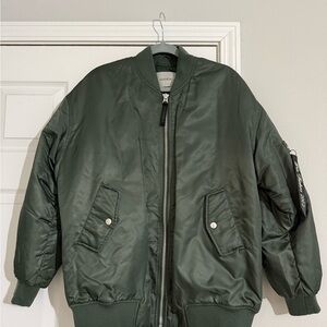 Hudson Jeans Olive Bomber Jacket